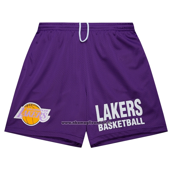 Pantaloncini Los Angeles Lakers Mitchell & Ness Hardwood Classics Viola